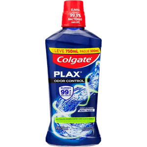 ENXAGUANTE BUCAL COLGATE PLAX LV700ML PG500ML ODOR CONTROL